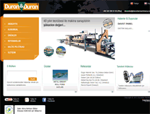 Tablet Screenshot of duranlarmachinery.com